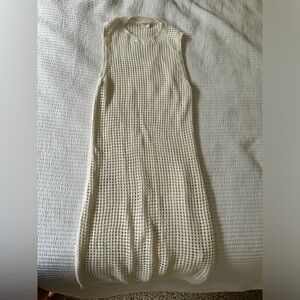 Abercrombie Cream Net Swim Coverup
